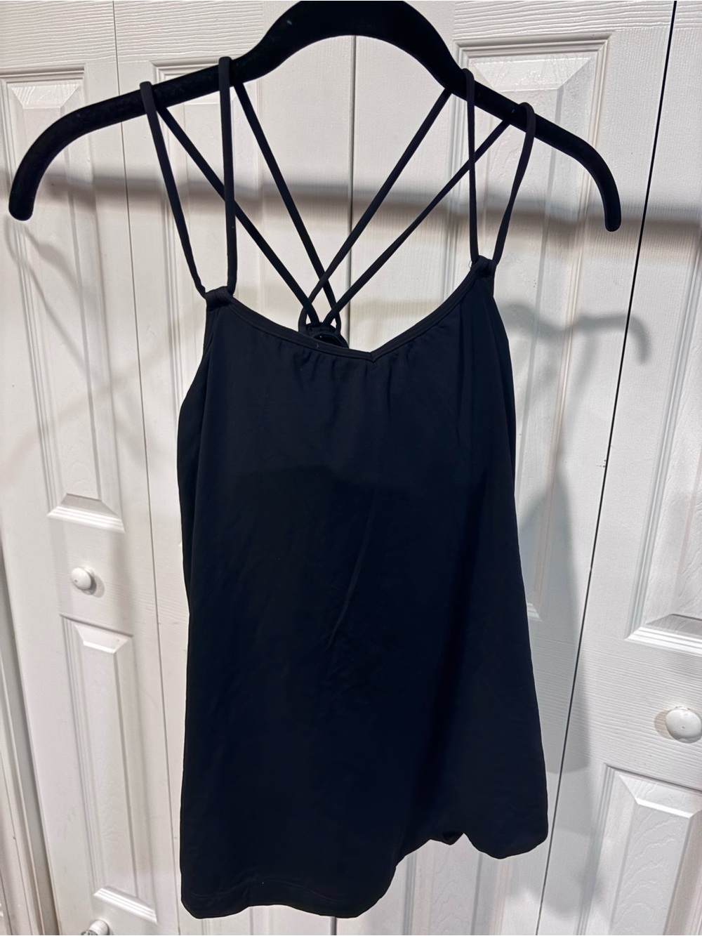 lululemon athletica Black Strappy V-Neck Tank